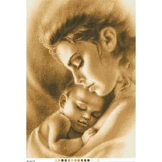 А3-14-070 Материнская любовь.Канва для вышивки нитками Вышиванка