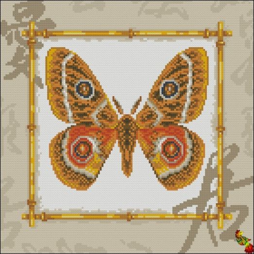 Схема вышивки: Маленькие бабочки