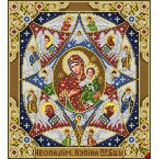 ИК3-0314 Икона Божией матери Неопалимая купина. Схема для вышивки бисером Феникс