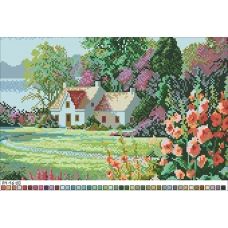 А4-16-020 Цветущий сад. Канва для вышивки бисером Вышиванка
