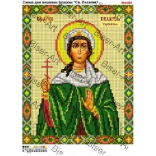 ВА-481а (А4) Св. Пелагея. Схема для вышивки бисером БисерАрт