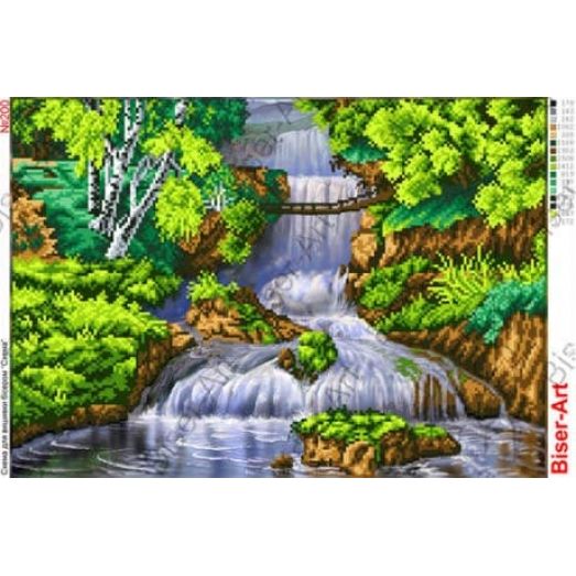 Схема вышивки «Горный водопад» (№1135849)
