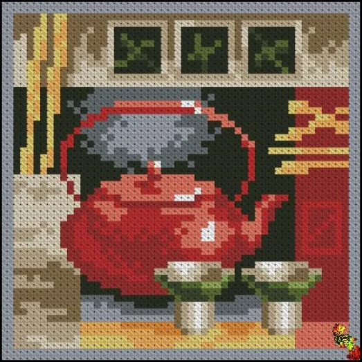 ФПК-6007 Азиатский чай Схема для вышивки бисером Феникс