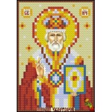 ИК6-0027(3) Св. Николай Чудотворец (золото). Схема для вышивки бисером Феникс