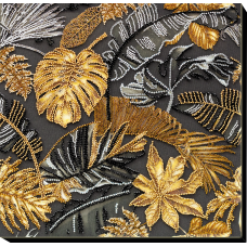 АВ-795 Золотые тропики. Набор для вышивки бисером на художественном холсте. Абрис Арт