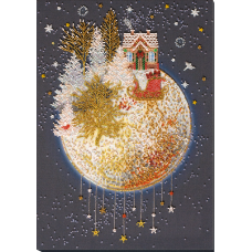 АВ-829 Рождественская сказка.  Набор для вышивки бисером на художественном холсте. Абрис Арт