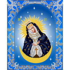 АС3-022 Остробрамская икона  Божией Матери. Схема для вышивки бисером А-Строчка