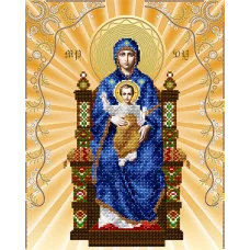 АС3-036 Богородица на престоле. Схема для вышивки бисером А-Строчка