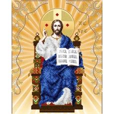АС3-037 Спаситель на престоле. Схема для вышивки бисером А-Строчка