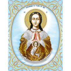 АС4-082 Икона Божей Матери Помощница в родах . Схема для вышивки бисером А-Строчка