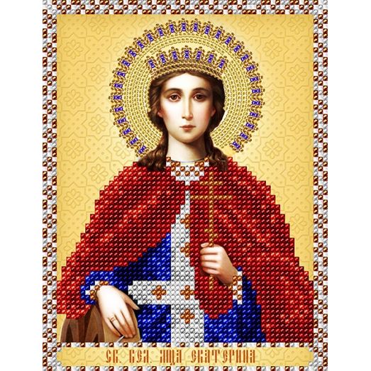АС5-025 Св. Великомученица Екатерина. Схема для вышивки бисером А-Строчка