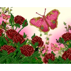 АК3-125 Полет бабочки. Схема для вышивки бисером А-Строчка