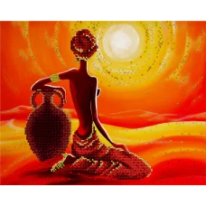 АК3-140 Солнце Африки. Схема для вышивки бисером А-Строчка