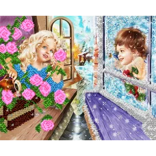 АК3-153 Кай и Герда. Схема для вышивки бисером А-Строчка