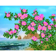 АК3-157 Цветущая бухта. Схема для вышивки бисером А-Строчка