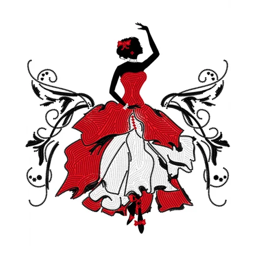 АК3-201 Фламенко. Схема для вышивки бисером А-Строчка