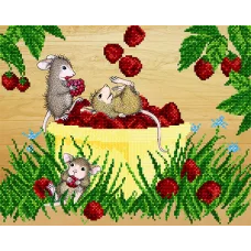 АК3-205 Малинки-вечеринки.. Схема для вышивки бисером А-Строчка