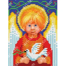 БИС-3115a Ангелочек Мира и Согласия. Схема для вышивки бисером Арт Лар