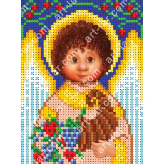 БИС-3115b Ангелочек Добра и Достатка. Схема для вышивки бисером Арт Лар