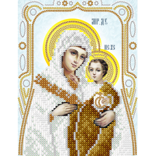 АС5-113 Вифлиемская Икона Божией Матери (серебро). Схема для вышивки бисером А-Строчка