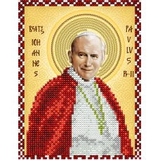 АС5-153 Святой Иоанн Павел ll . Папа Римский. Схема для вышивки бисером А-Строчка