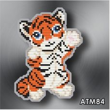 АТМ-084 Привет от тигра. Набор магнит в алмазной технике ТМ Артсоло