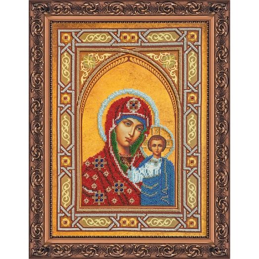 АВ-074 Богородица Казанская. Набор для вышивки бисером. Абрис Арт
