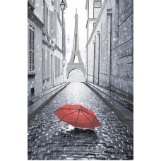АХ2-031 Парижский дождик (красный). Схема для вышивки бисером. А-Строчка