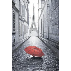 АХ2-031 Парижский дождик (красный). Схема для вышивки бисером. А-Строчка