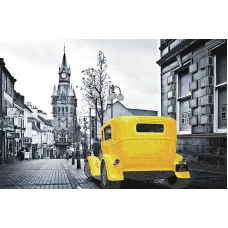 АХ2-034 Желтое такси . Схема для вышивки бисером. А-Строчка