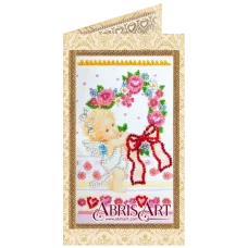 АО-137 Проказник купидон. Набор-открытка для вышивки бисером Абрис Арт