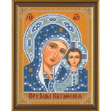 БИС9002 Богородица Казанская. Схема для вышивки бисером Нова Слобода