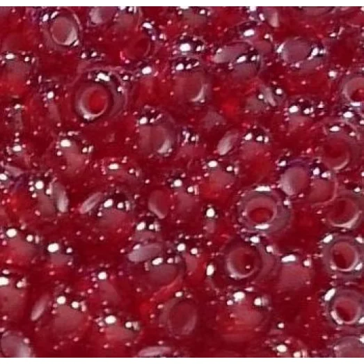 95077 Бисер Preciosa стеклянный мелованый фиолетово-красный глазурь