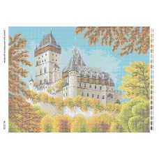 БС-3155 Замок. Схема для вышивки бисером. Сяйво БСР