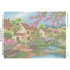 БС-3157 Улочка. Схема для вышивки бисером. Сяйво БСР