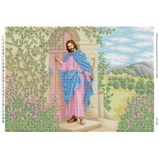 БСР-2060 Иисус стучится в дверь. Схема для вышивки бисером ТМ Сяйво БСР