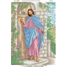 БСР-2110 Иисус стучит в дверь. Схема для вышивки бисером Сяйво БСР