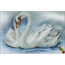 ФЧК-3394 Пара белоснежных лебедей. Схема для вышивки бисером Феникс
