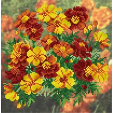 БИС-2915 Бархатцы. Схема для вышивки бисером Арт Лар