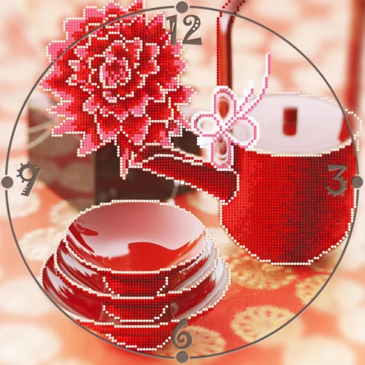 CR-008(27*27) Чашка чая. Схема для вышивки бисером Свит Арт