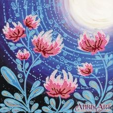 АС-562 Цветы под луной. Схема на художественном холсте Абрис Арт