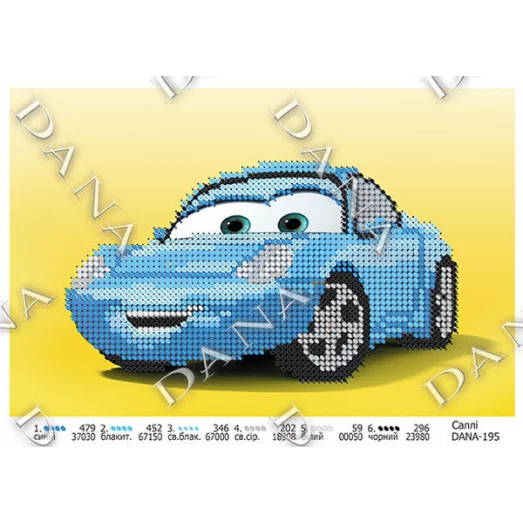 ДАНА-0195 Салли. Схема для вышивки бисером