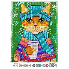 ДАНА-2257 Кошка Зина. Схема для вышивки бисером