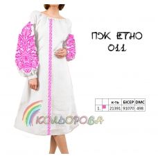 ПЖ-ЕТНО-011 КОЛЁРОВА. Заготовка платье для вышивки