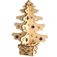 F-023 Новогодняя ёлка. Набор с фанерной заготовкой ТМ Чаривна Мить