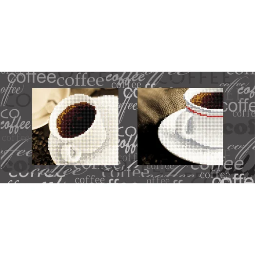 F-167 (17*39) Кофе. Схема для вышивки бисером СвитАрт