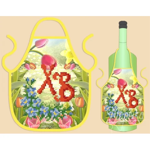ФБ-018 Фартук на бутылку для вышивки. ТМ Маричка