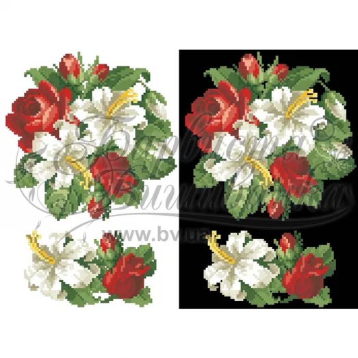 ФЛ-039 Водорастворимый флизелин. Барвиста Вишиванка