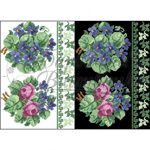 ФЛ-083 Водорастворимый флизелин. Барвиста Вишиванка