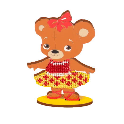 FLK-022 Набор для вышивания бисером по дереву Волшебная страна